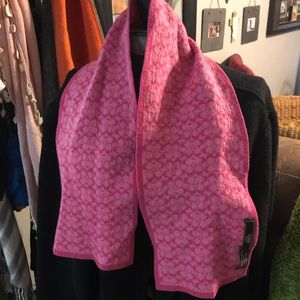 Pink Coach scarf